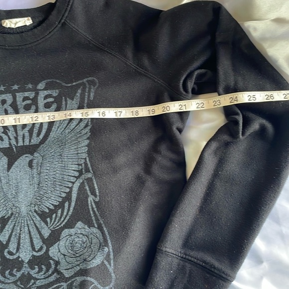Altar’d State Free Bird Eagle Black Vintage Graphic Oversized Sweatshirt Size L - Picture 5 of 9